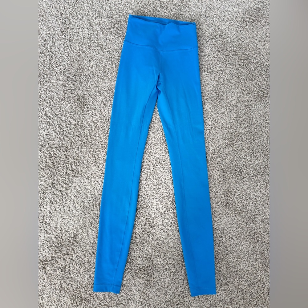 Lululemon Wunder Train High-Waist Bright Blue Performance Leggings size 4